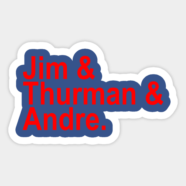 Jim & Thurman & Andre Sticker by Retro Sports